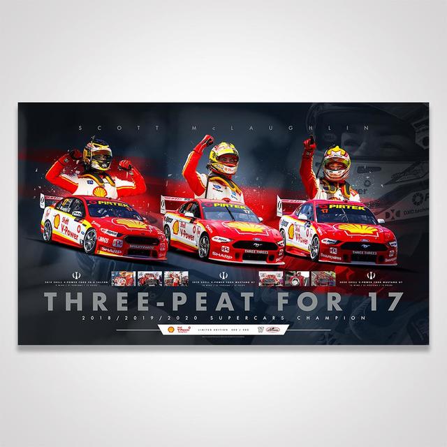 Shell V-Power Racing Team Scott McLaughlin Three-Peat For 17 Limited Edition Print