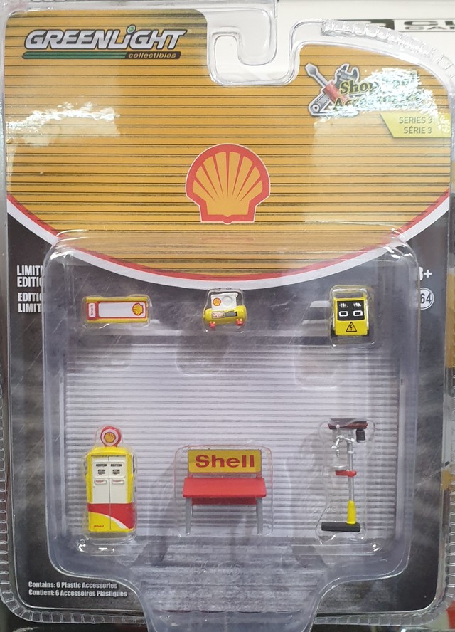 Shell Workshop Tool Accessories 1/64 Greenlight