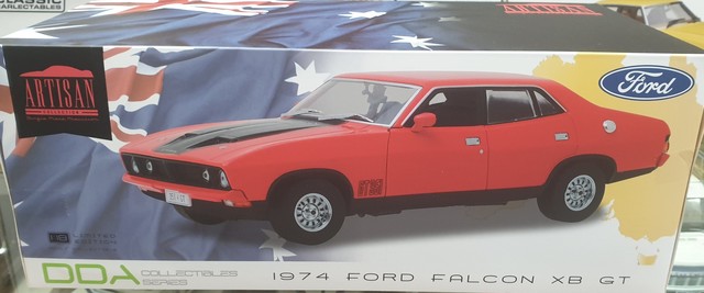 1974 Ford Falcon XB GT 1/18 DDA Greenlight Red Roadcar