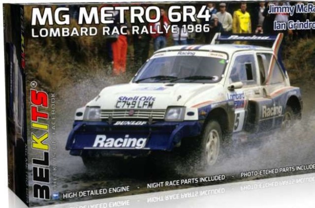 MG Metro 6R4 1986 RAC Great Britain Rally Jimmy McRae Kitset BelKits 1/24