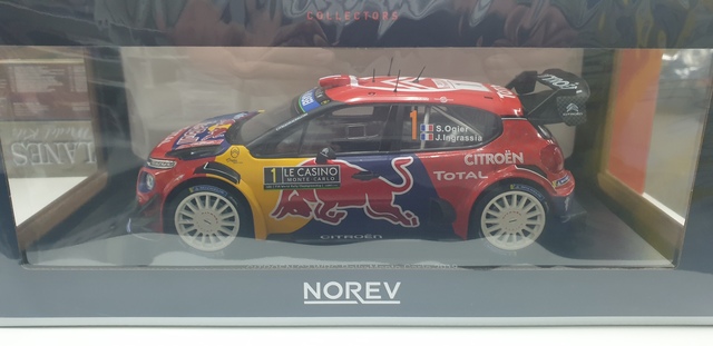 Citroen C3 WRC 2019 Monte Carlo Rally Winner Sebastien Ogier & Julian Ingrassia Norev 1/18