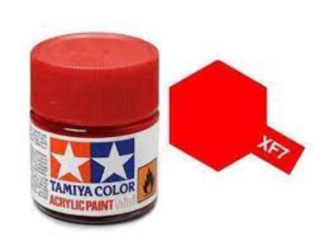 Tamiya Paint Acrylic Flat Red - XF7