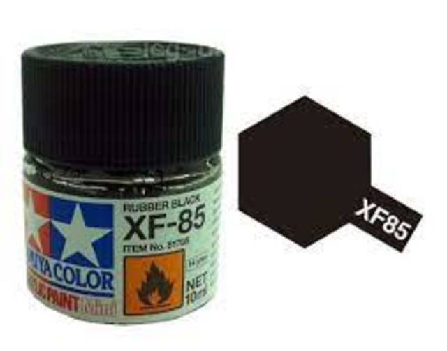 Tamiya Paint Acrylic Rubber Black - XF85