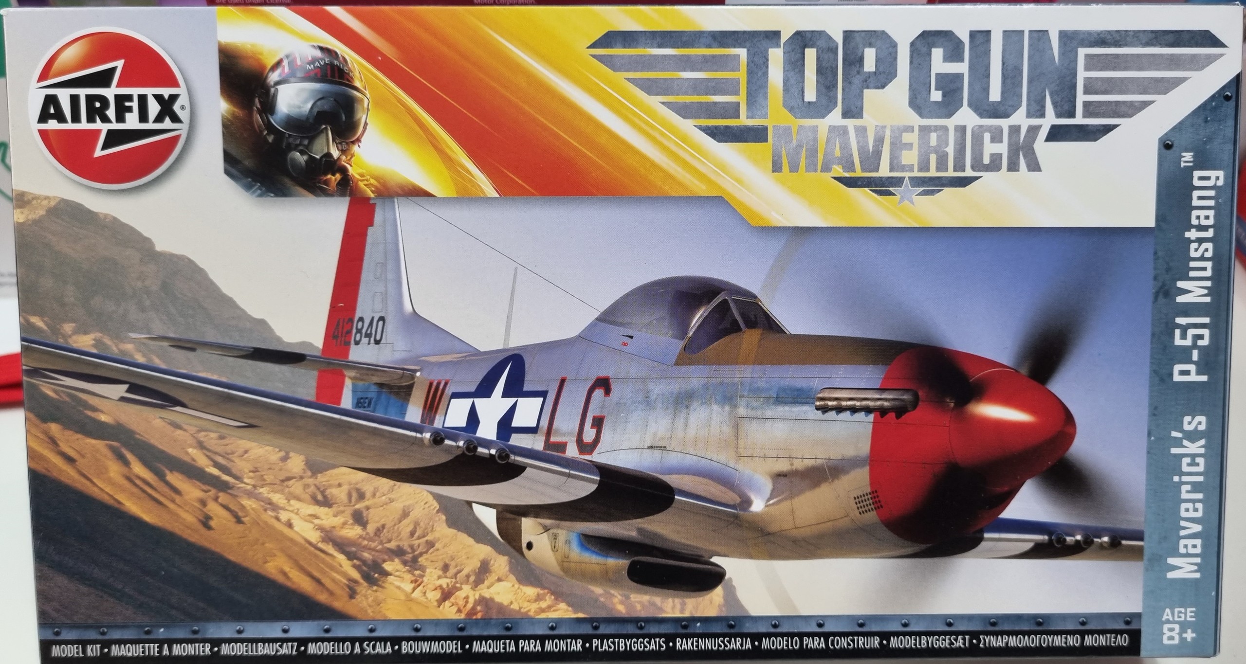 Top Gun Maverick's P-51D Mustang Plastic Kitset AirFix 1/72