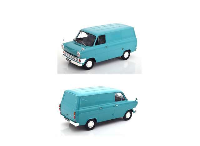 1965 Ford Transit Mk1 Light Blue Van 1/18 KK Scale