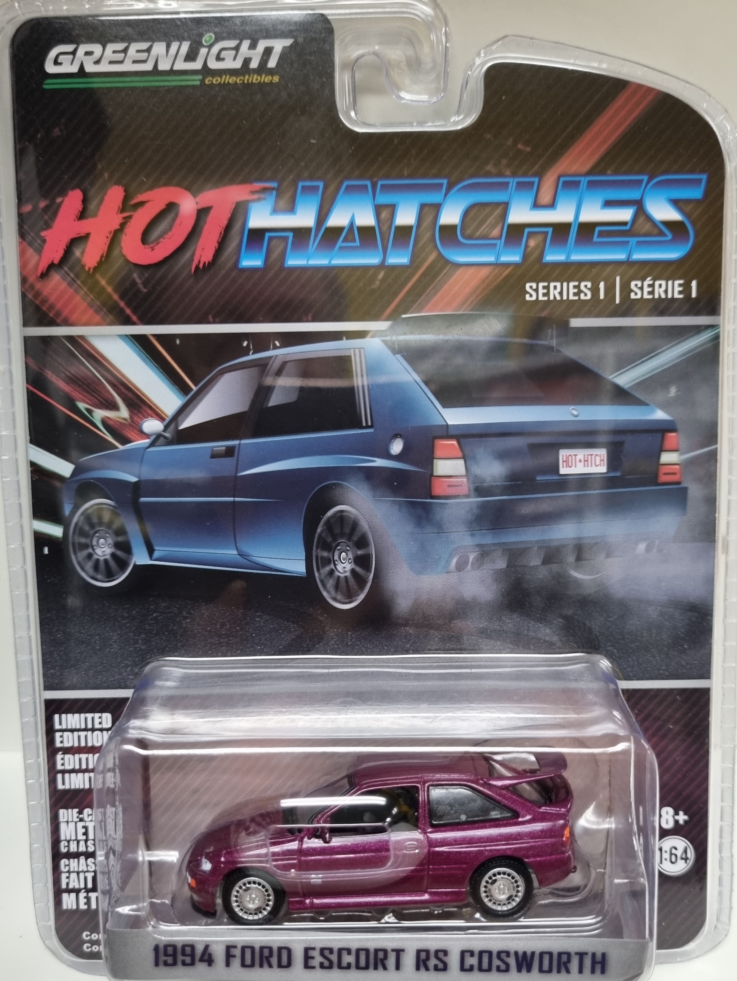 1994 Ford Escort Cosworth RS 1/64 Greenlight Hot Hatches