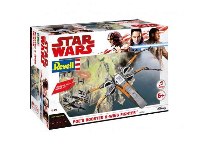 Star Wars Poe's Boosted X Wing Fighter Kitset Revell Light & Sound