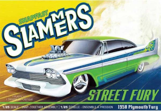 1958 Street Fury Plymouth Slammer (SNAP Kit) AMT Kitset 1/25