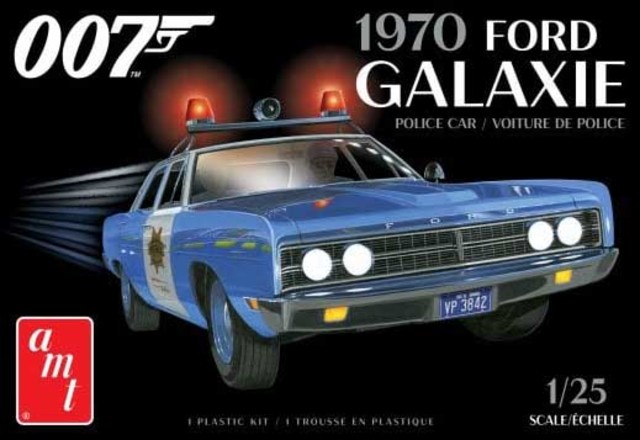 1970 Ford Galaxie Police Car AMT Kitset 1/25