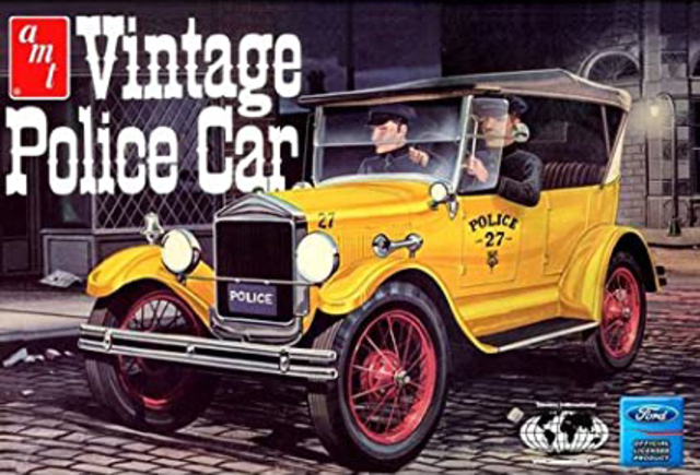 1927 Ford Model T Vintage Police Car AMT Kitset 1/25