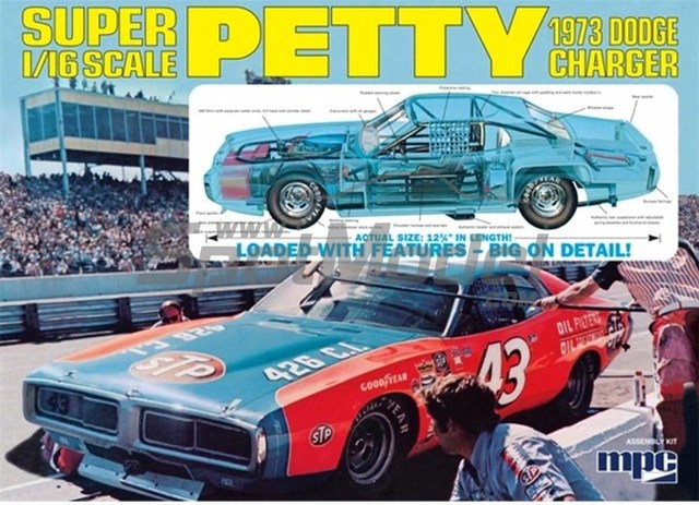 1973 Dodge Charger Richard Petty 1973 Nascar Kitset MPC 1/16