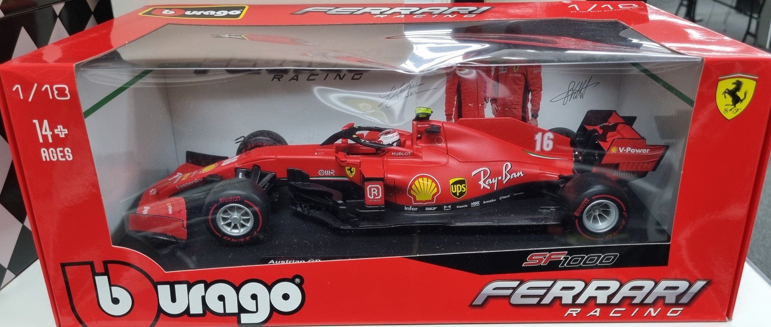 Ferrari SF1000 2020 Austrian F1 GP Charles LeClerc Burago 1/18