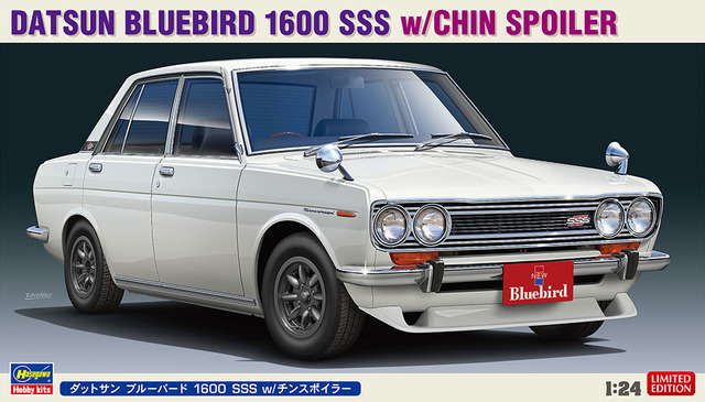 Datsun Nissan Bluebird 1600 SSS with Chin Spoiler Hasegawa Kitset 1/24