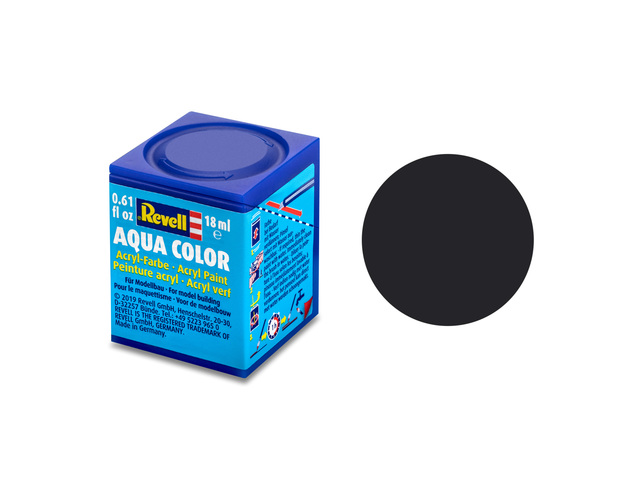 36106 Aqua Colour Tar Black matt 18ml Acrylic