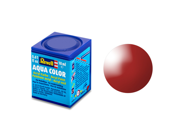 36131 Aqua Colour Fire Red Glossy 18ml Acrylic