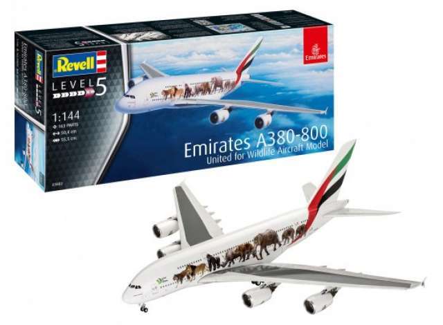 Airbus A380-800 Emirates Kitset 1/144 Revell