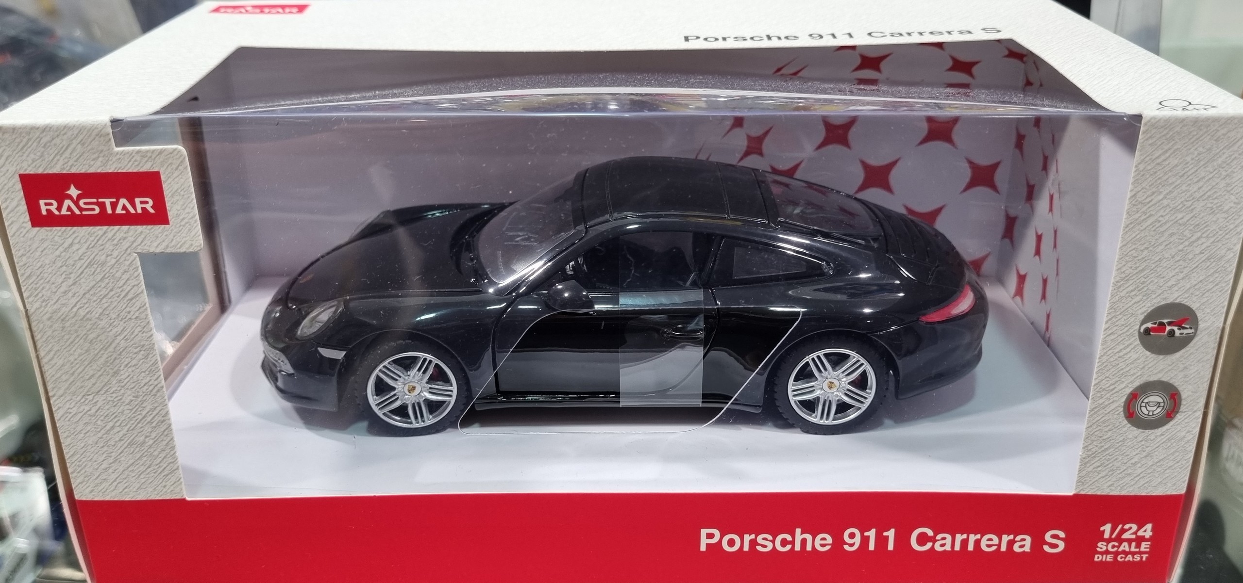 Porsche 911 Carrera S Black 1/24 Rastar