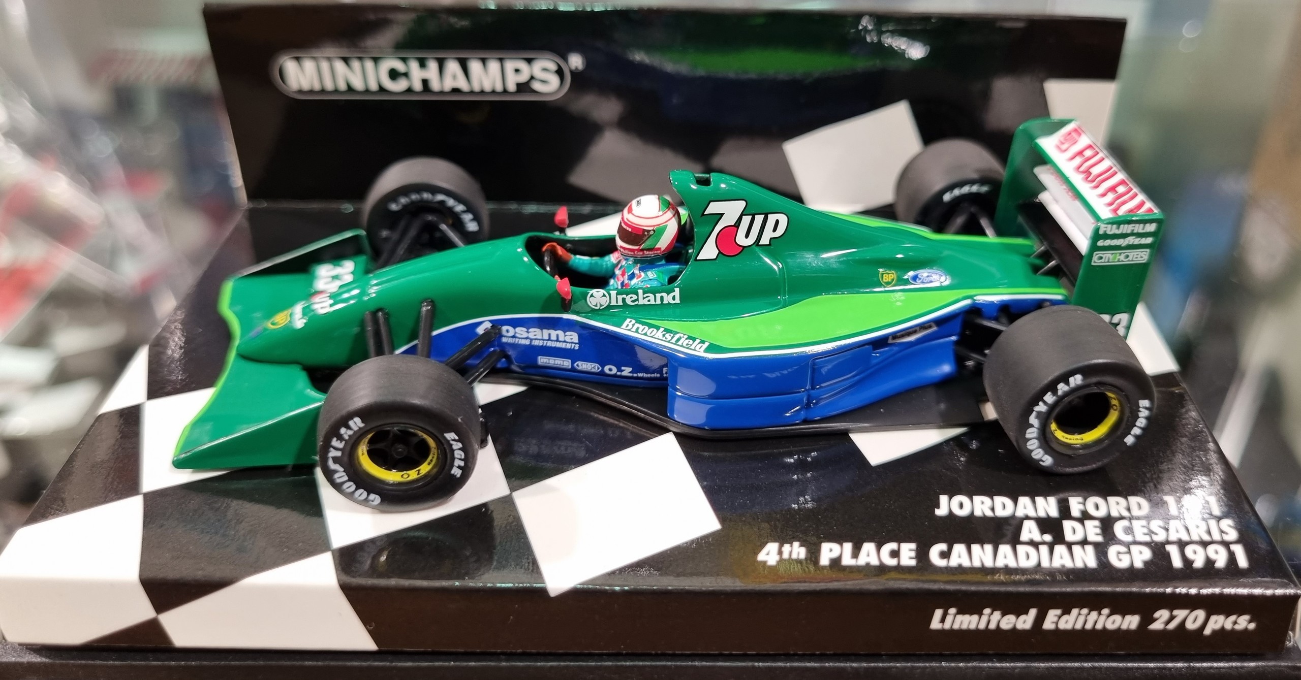 Jordan Ford 191 1991 Canadian GP Andrea De Cesaris 1/43