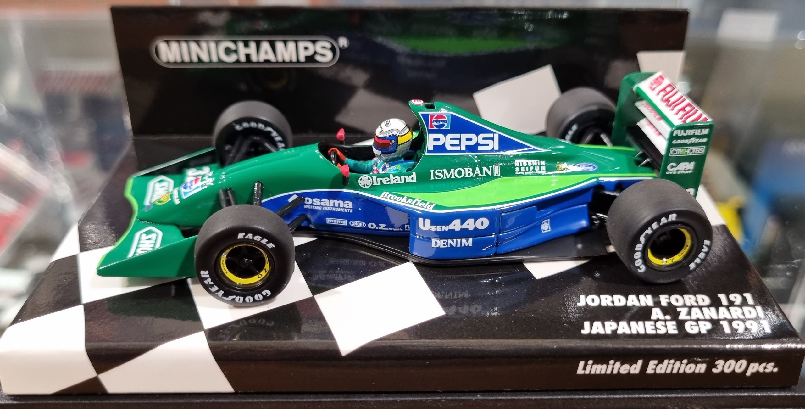 Jordan Ford 191 1991 Japanese GP Alessandro Zanardi 1/43 Minichamps ...