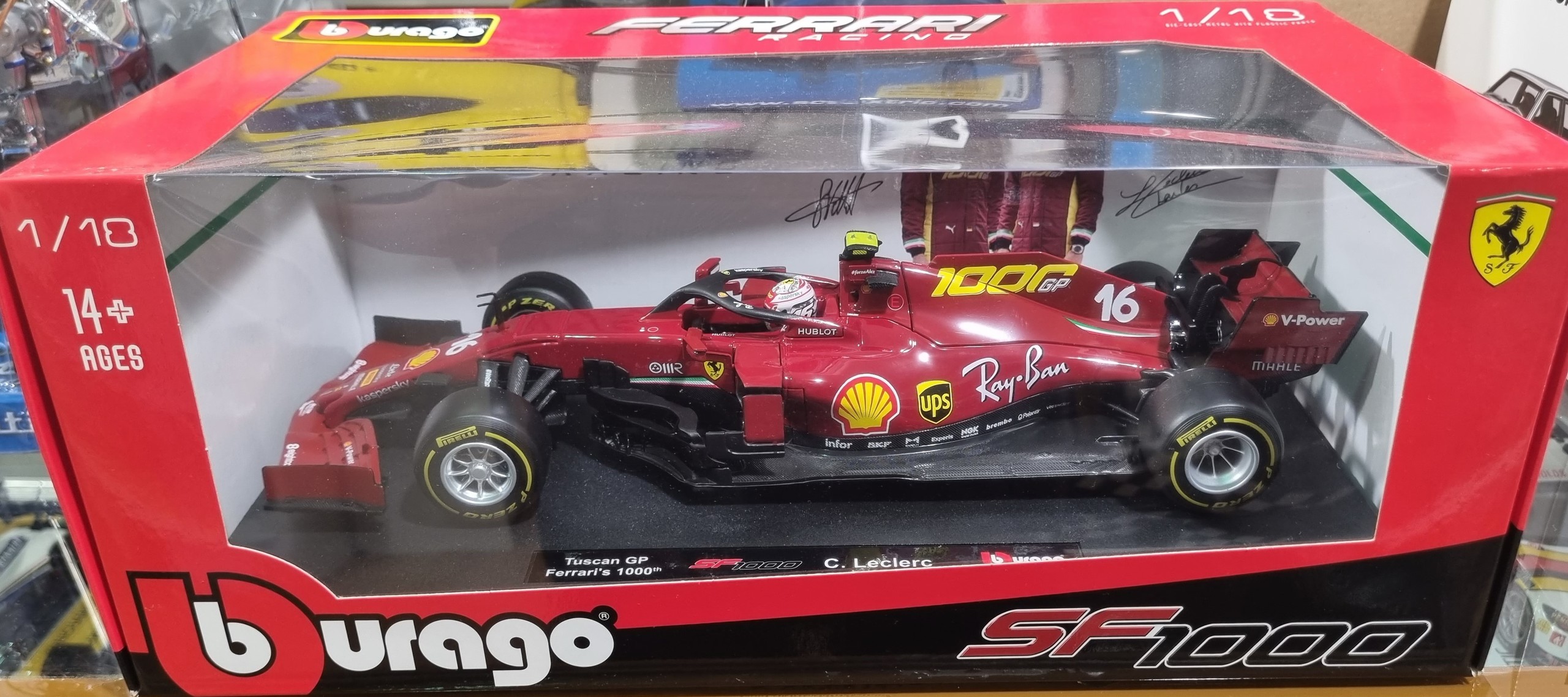 Ferrari SF1000 2020 Tuskan F1 GP Charles LeClerc Burago 1/18