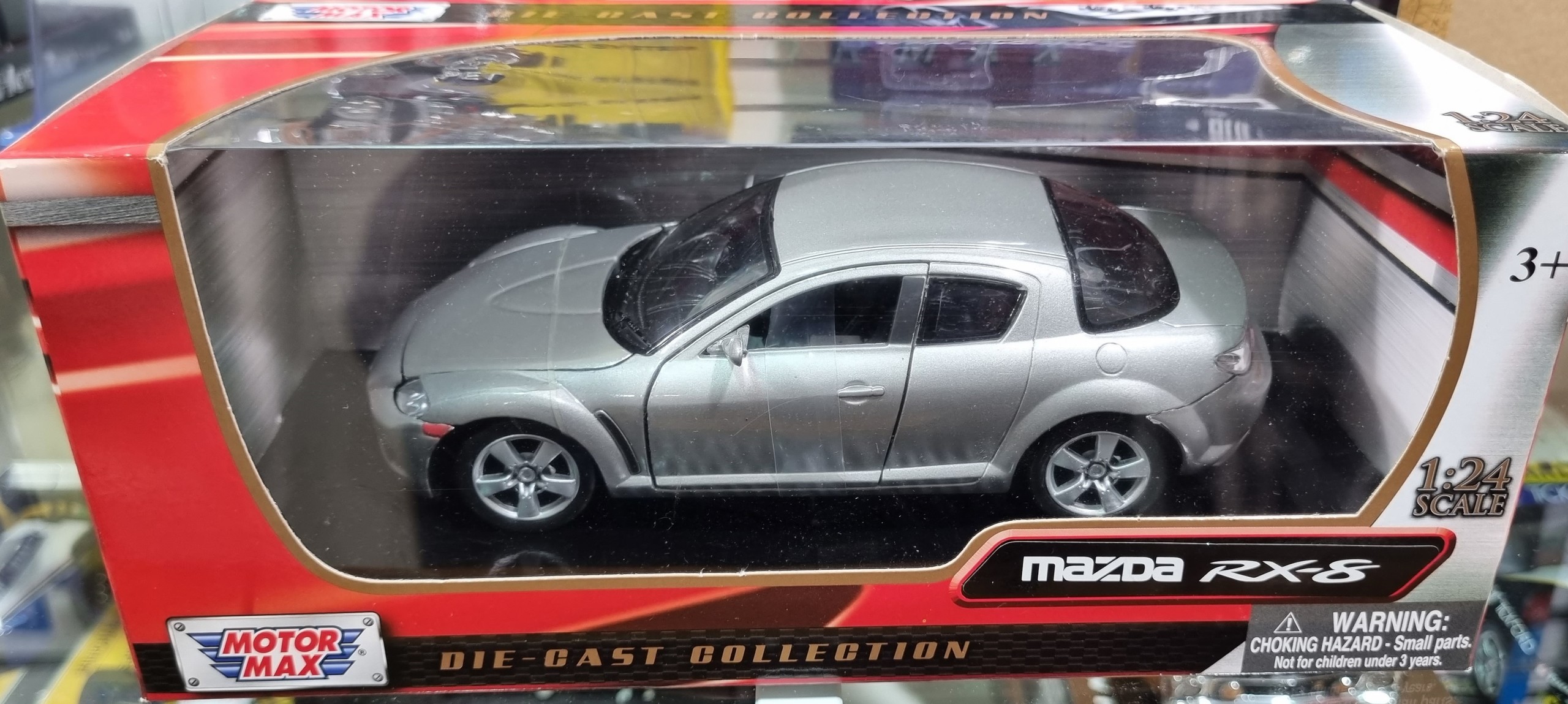 Mazda RX-8 Silver Roadcar 1/24 Motor Max