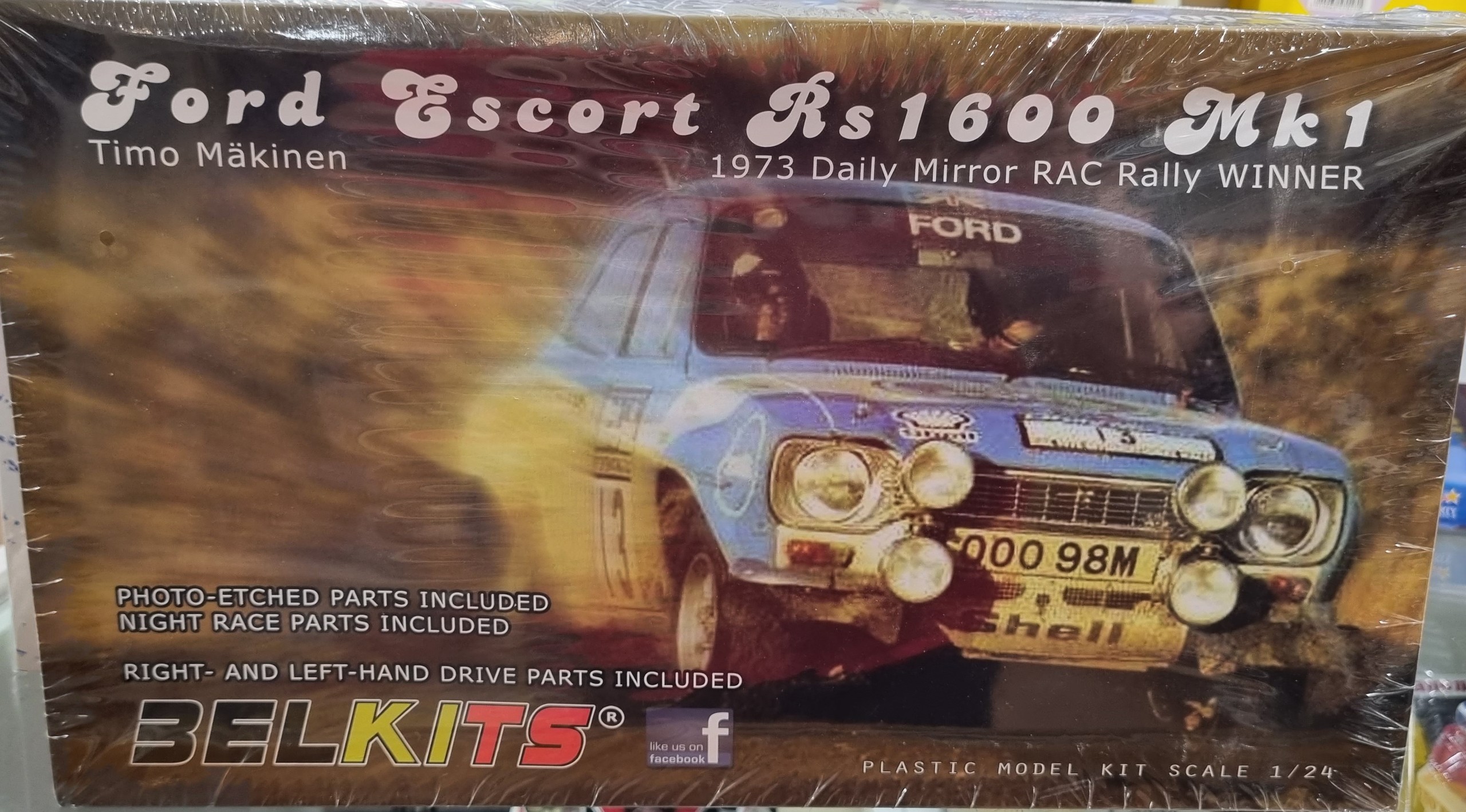 Ford Escort RS1600 Mk1 1973 RAC Rally Timo Makinen Kitset BelKits 1/24