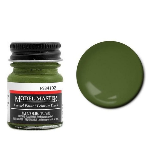 Testors Model Master Enamel: 1713 Medium Green FS34102