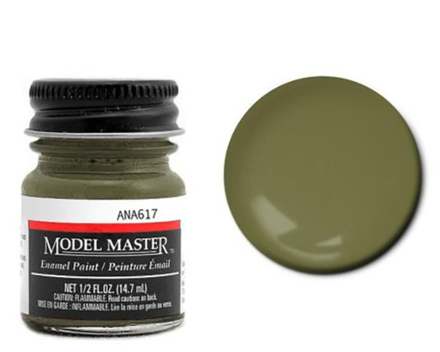 Testors Model Master Enamel: 1787 Green Drab FS34086