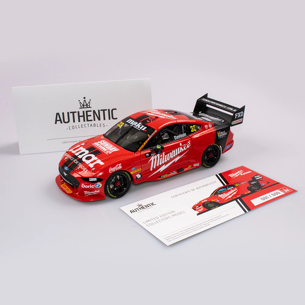 Ford Mustang 2020 Will Davison Milwaukee Racing 1/18 Authentic Collectables V8 Supercars