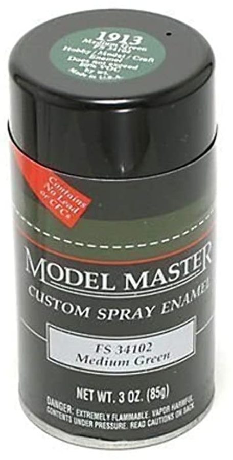 Testors Model Master Paint 1913 Medium Green Enamel Spray Can