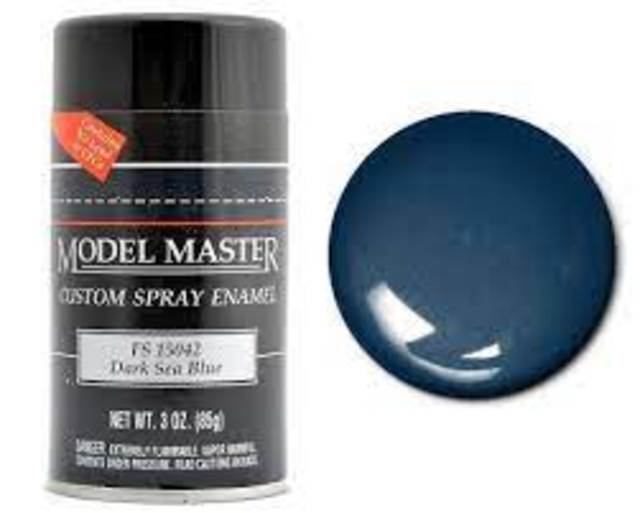 Testors Model Master Paint 1917 Dark Sea Blue Enamel Spray Can
