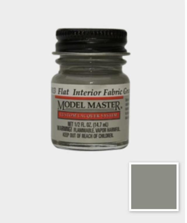 Testors Model Master Lacquer: 28013 Flat Interior Fabric Gray