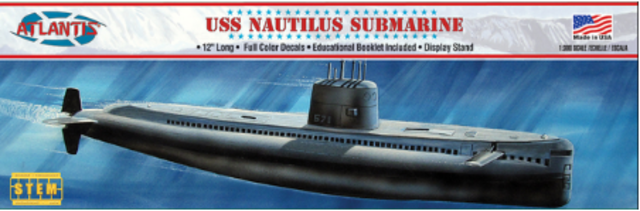 USS Nautilus Submarine Kitset 1/300 Atlantis