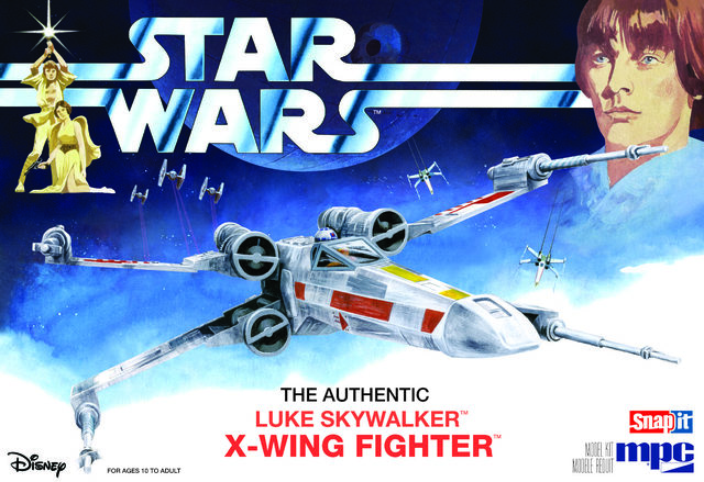 Star Wars A New Hope Luke Skywalker X Wing Fighter Kitset 1/64 MPC