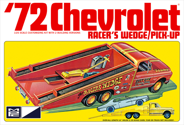 1972 Chevy Racer's Wedge Ramp Pickup MPC Kitset 1/25 with engine