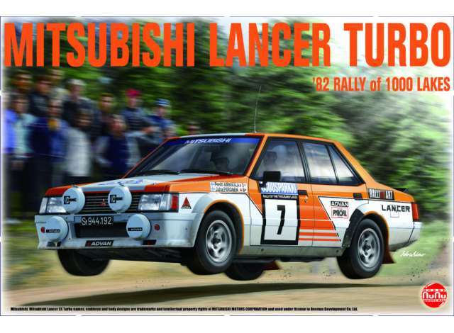 1982 Mitsubishi Lancer 2000 Turbo 1000 Lakes Rally Kitset 1/24 NuNu Hobby