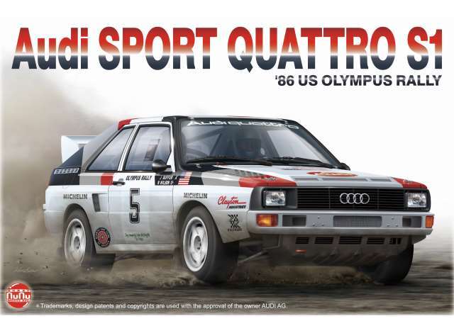 Audi Quattro Sport S1 1986 Olympus Rally Kitset 1/24 NuNu Hobby