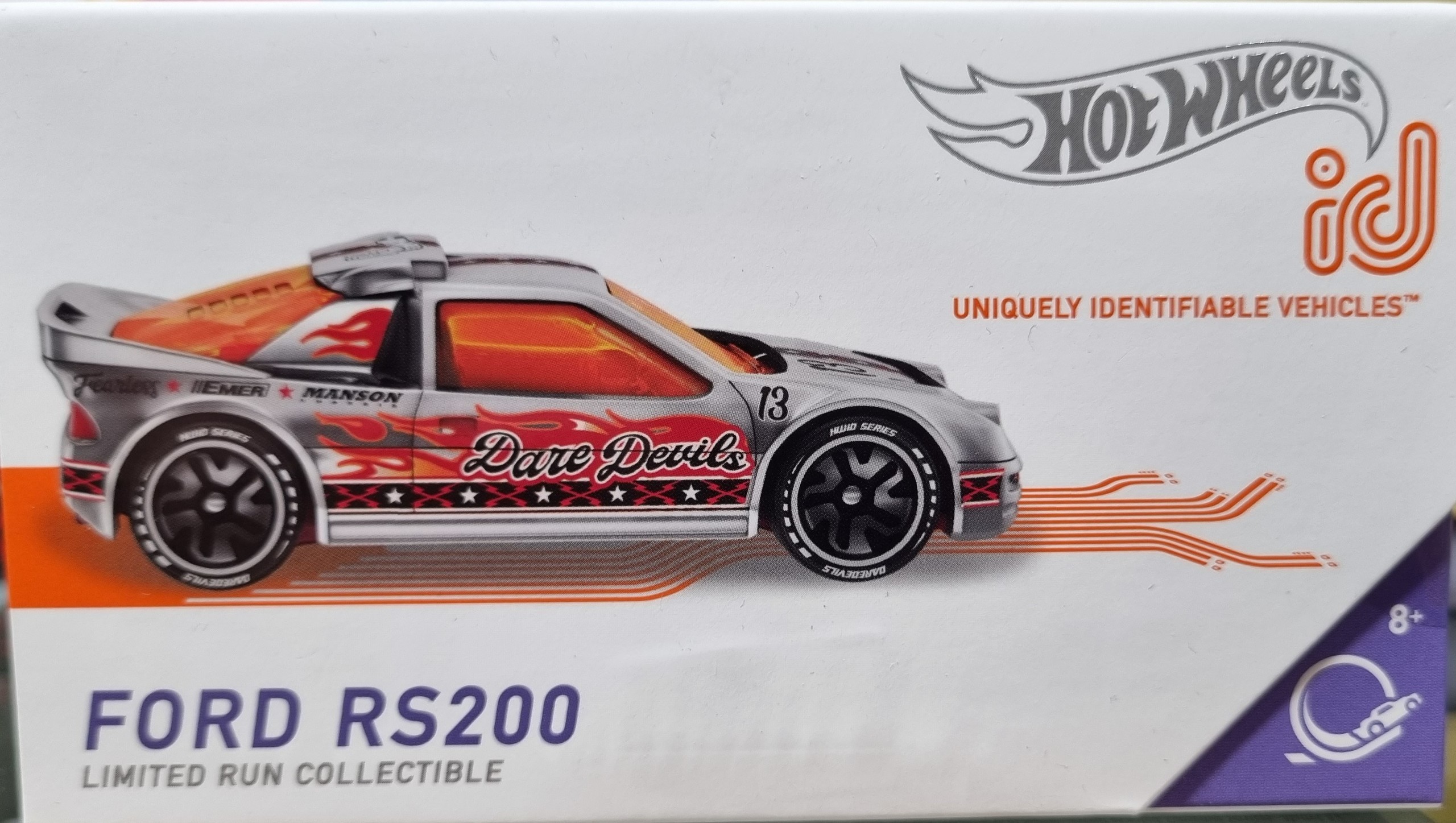 Hot Wheels id Cars Daredevils Ford RS200