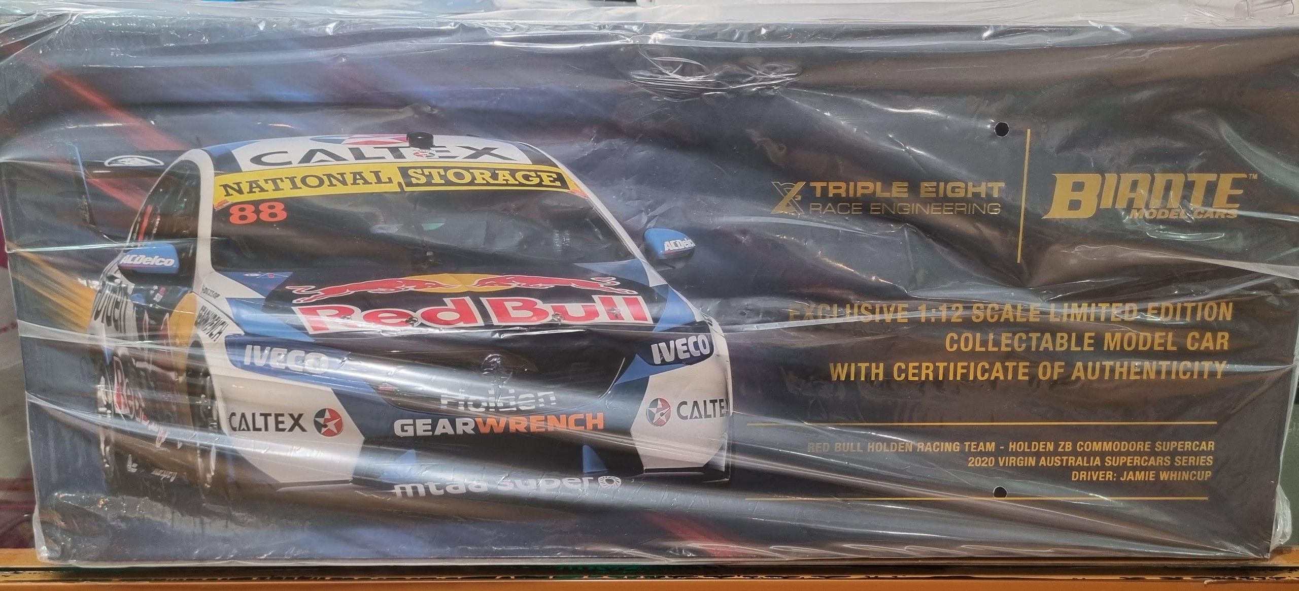 Holden Commodore ZB V8 Supercar 2020 Jamie Whincup 888 Red Bull Racing 1/12 Biante