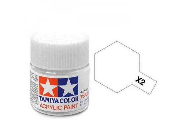 Tamiya Paint 10ml Acrylic White - X2