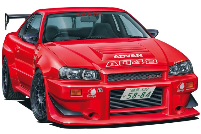 2002 Nissan Skyline R34 GT-R MCR Spec Kitset Aoshima 1/24