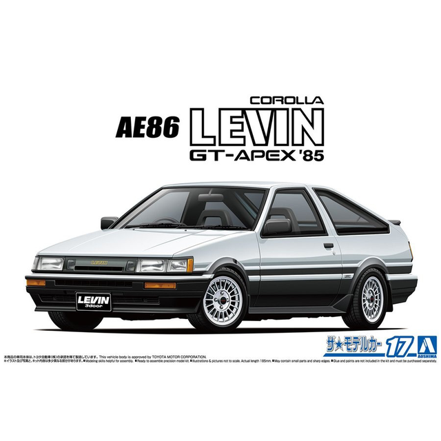1985 Toyota AE86 Corolla Levin GT-Apex  Kitset Aoshima 1/24