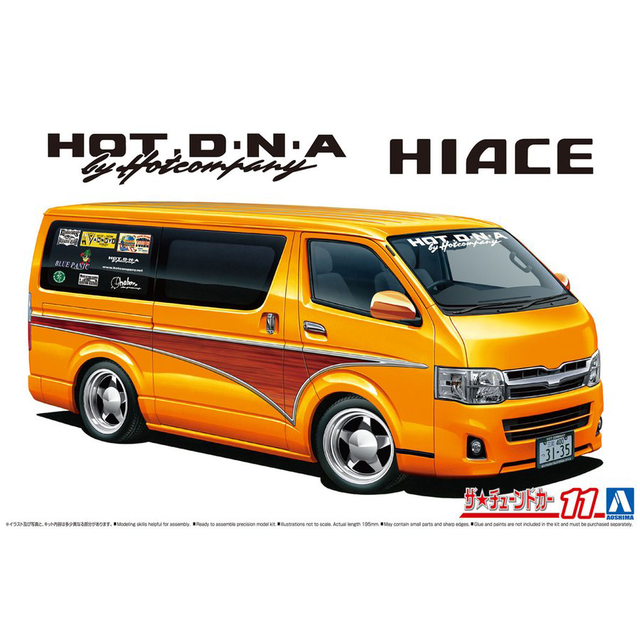2012 Toyota Hiace TRH200V Hot Company Kitset Aoshima 1/24