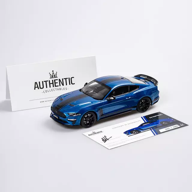 Ford Mustang GT R-Spec Velocity Blue 1/18 Authentic Collectables