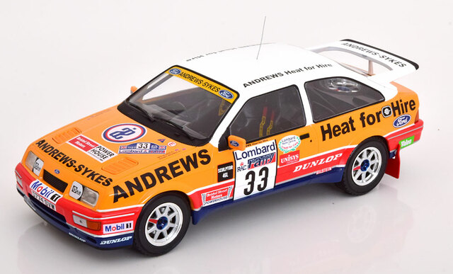 1/18 Ford Sierra Cosworth RS 1989 RAC Rally Russell Brookes IXO