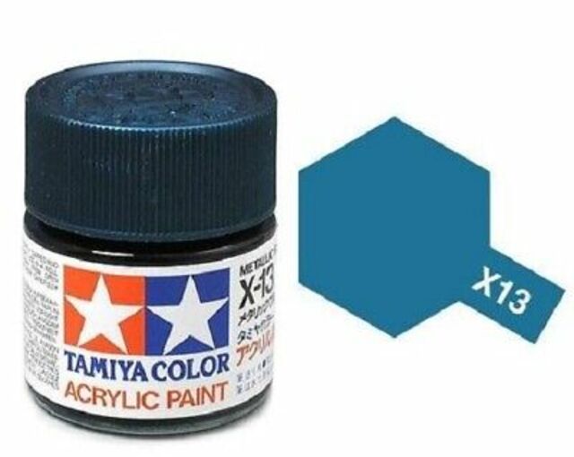 Tamiya Paint Acrylic Metallic Blue - X13