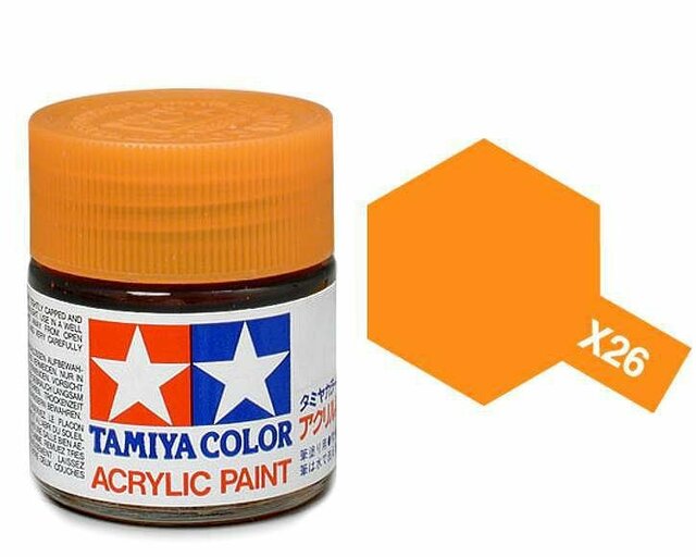 Tamiya Paint Acrylic Clear Orange - X26