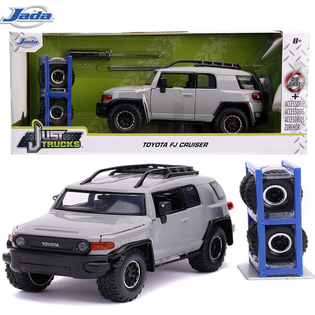 Toyota FJ Cruiser with Roof Rack Gray With Wheel Rack Jada Just Trucks ...