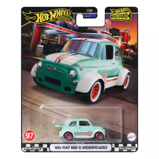 Hot Wheels Premium Boulevard # 97 '60s Fiat 500 D Modificado