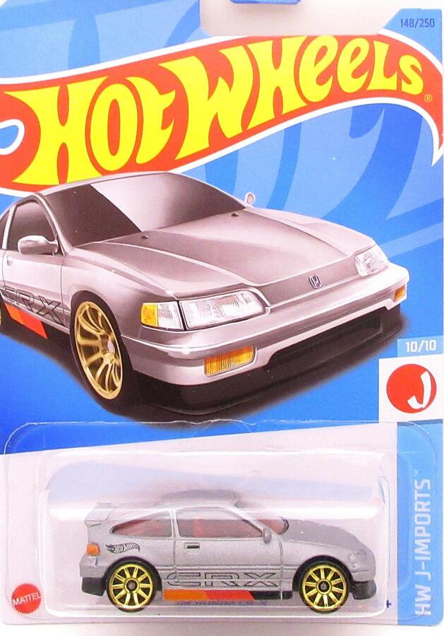 Hot Wheels J-Imports MF Grey 1988 Honda CR-X (LC)